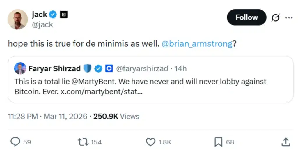Block founder asks for clarification.