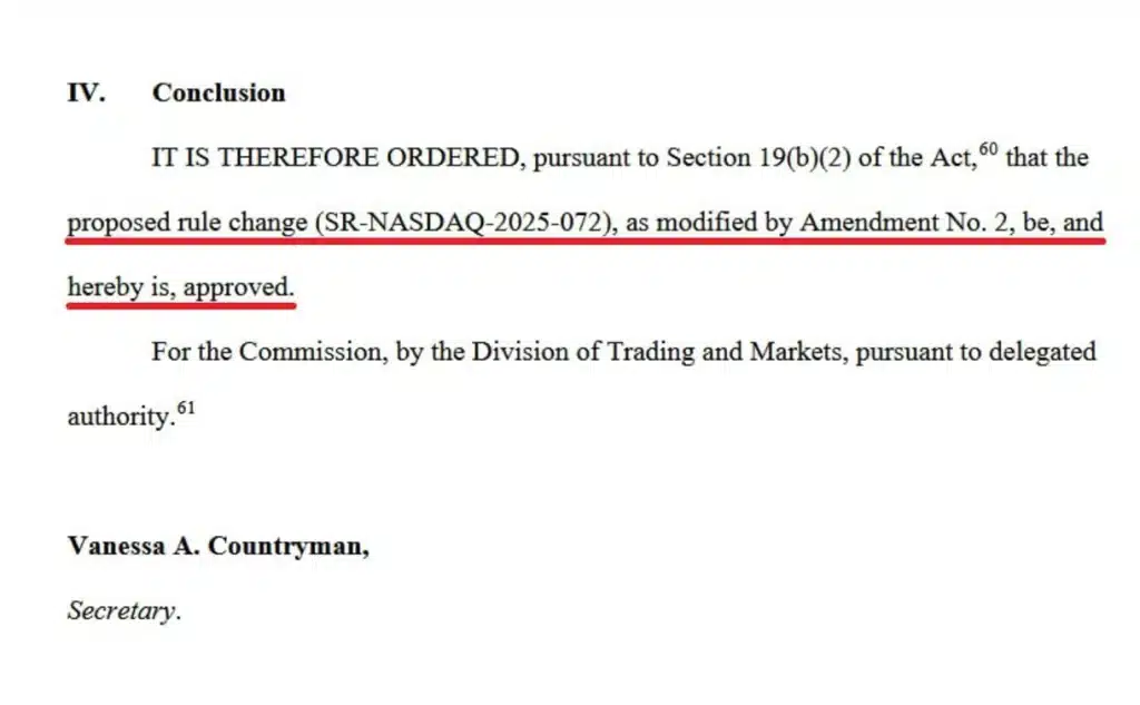 Excerpt from the order.