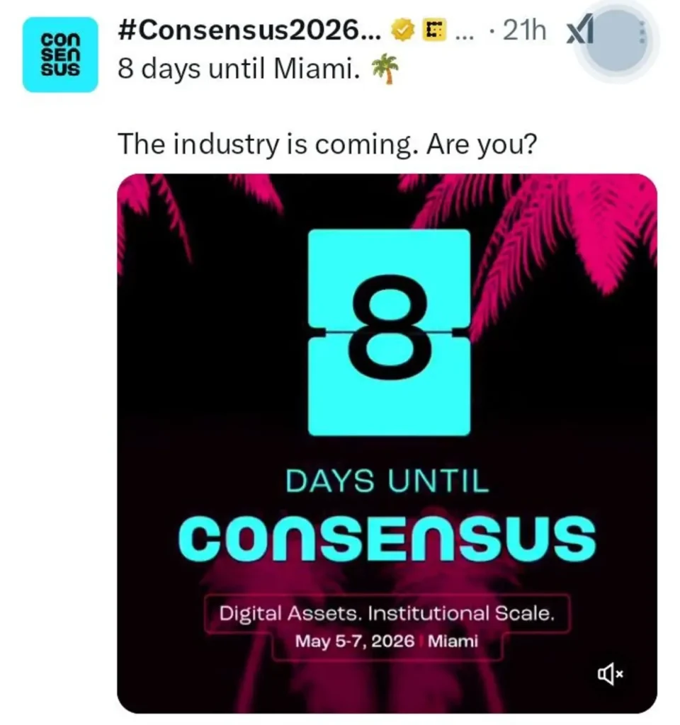 The Countdown Has Started — Here's What Miami's Monster Week Means for Crypto