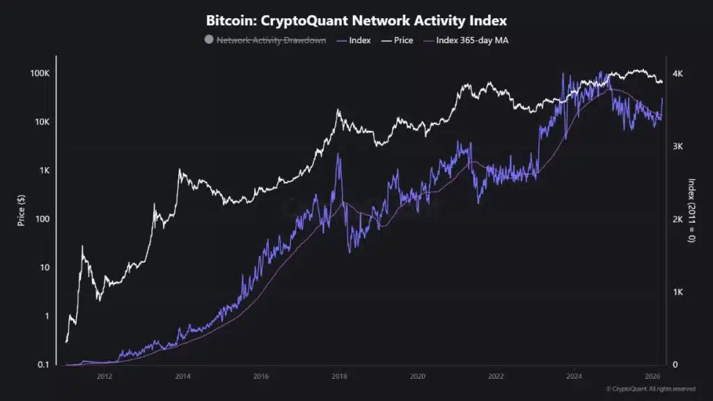 Bitcoin Network Activity Index.