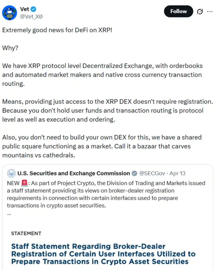 Analysis of the SEC’s recent statement and its importance to XRP.